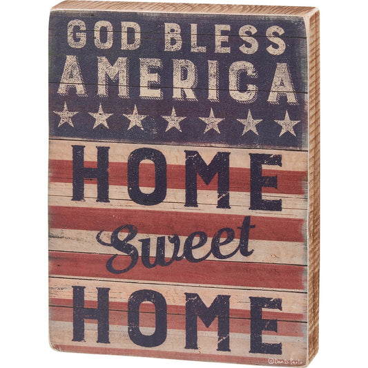 Home Sweet Home Block Sign