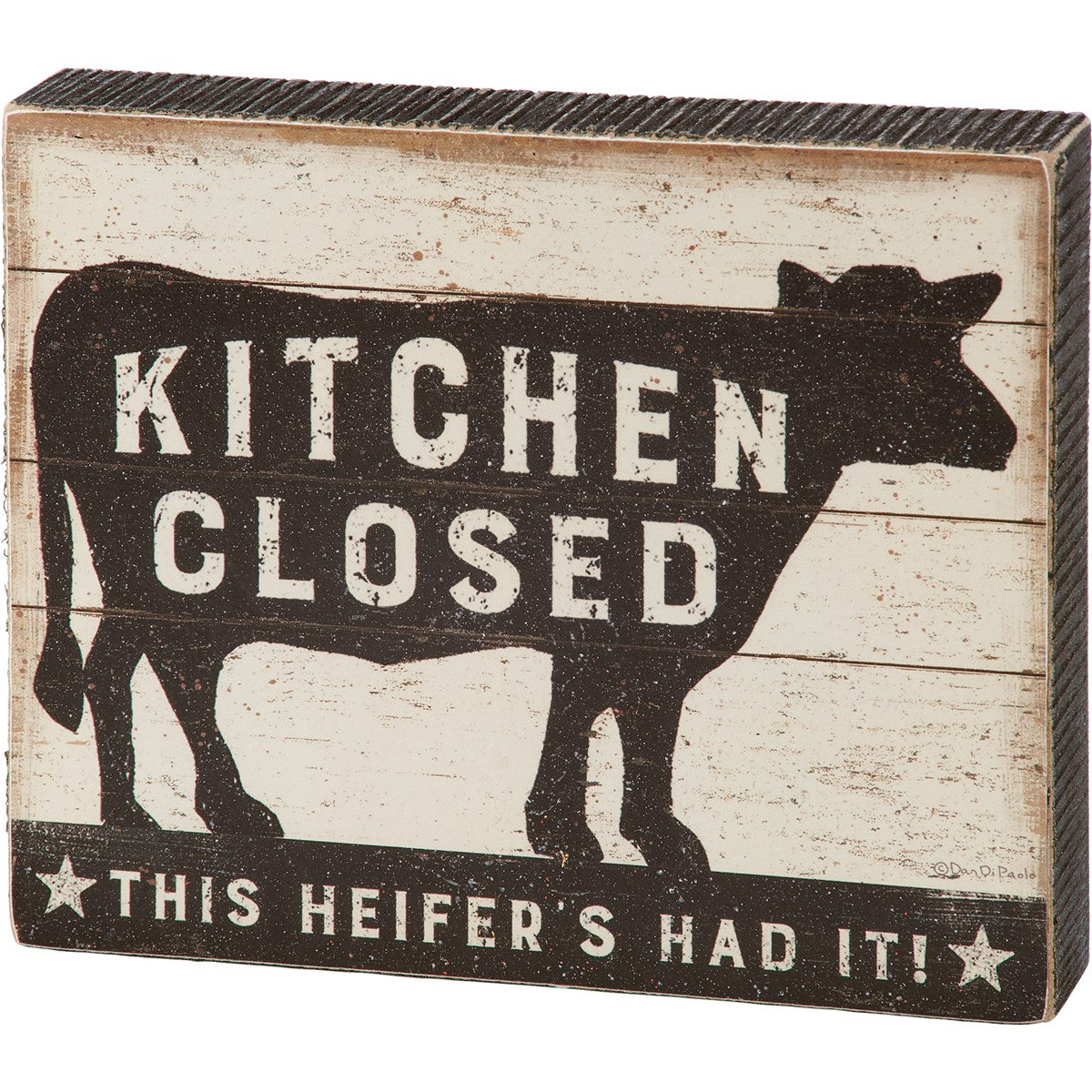 KITCHEN CLOSED BLOCK SIGN