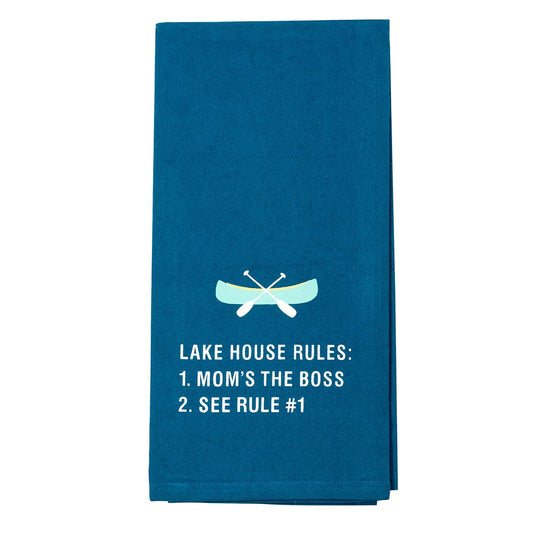 LAKE HOUSE RULES TEA TOWEL