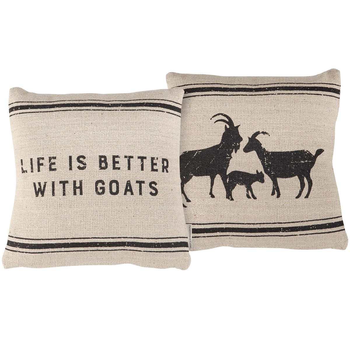 LIFE IS BETTER WITH GOATS PILLOW