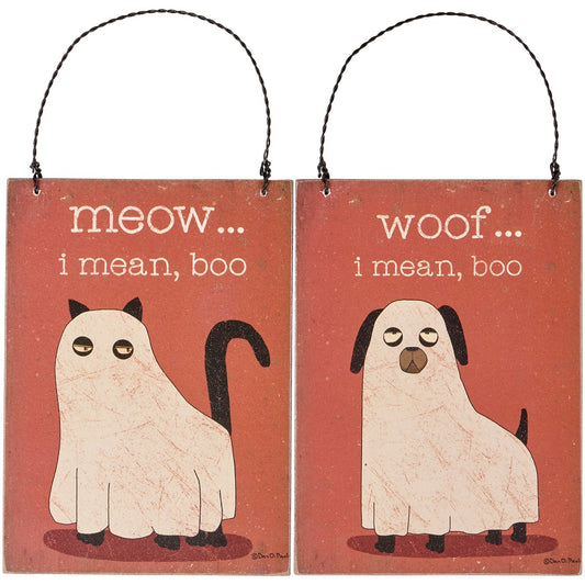 Meow Halloween Ornament