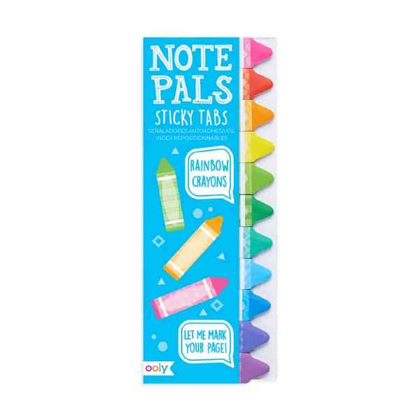 Ranbow Crayons Note Pals Sticky Tabs