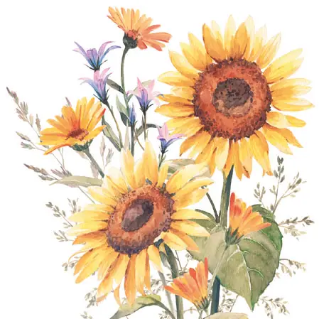 Sunflowers Luncheon Napkin