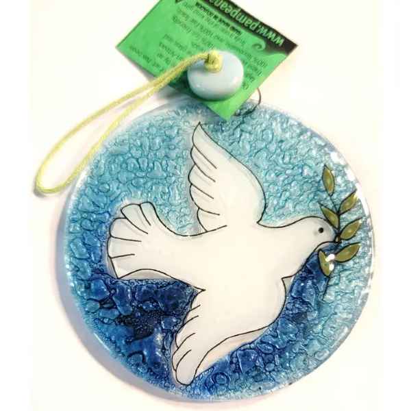 Dove Glass Suncatcher Ornament