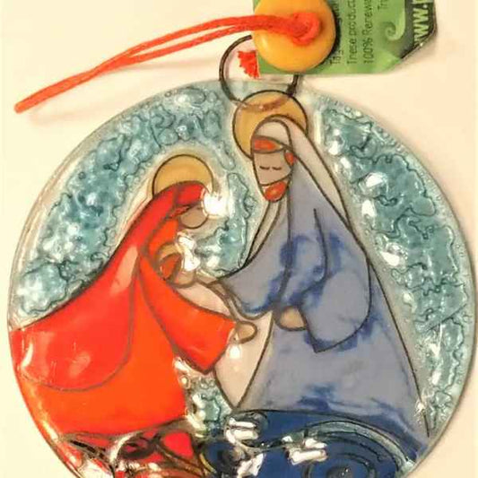 Joseph and Mary Suncatcher Ornament