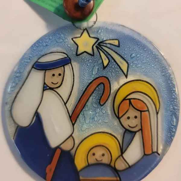 Nativity Suncatcher Ornament