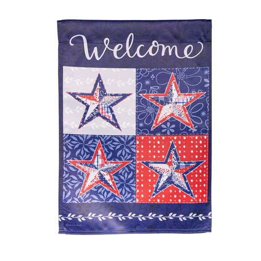 R,W,B STARS GARDEN FLAG