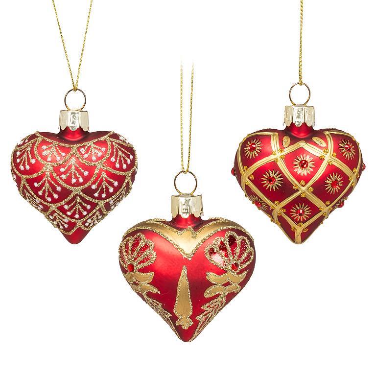 SMALL FANSY HEART ORNAMENT