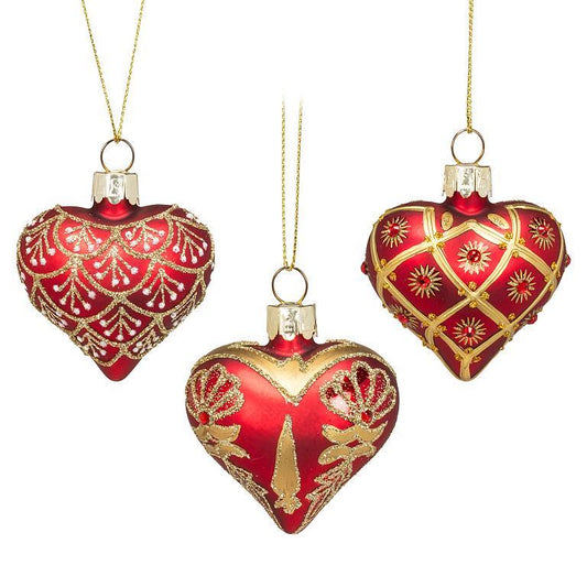 SMALL FANSY HEART ORNAMENT