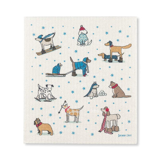 WINTER DOGS SWEDISH DISHCLOTH