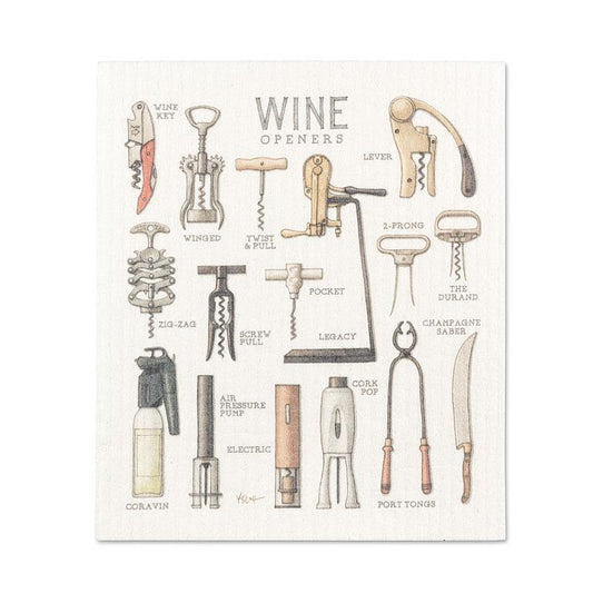 WINE OPENERS SWEDISH DISHCLOTH
