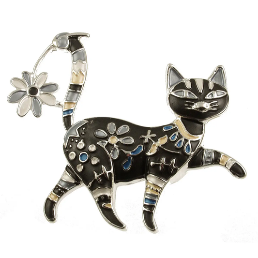 Magnetic Cat Brooch