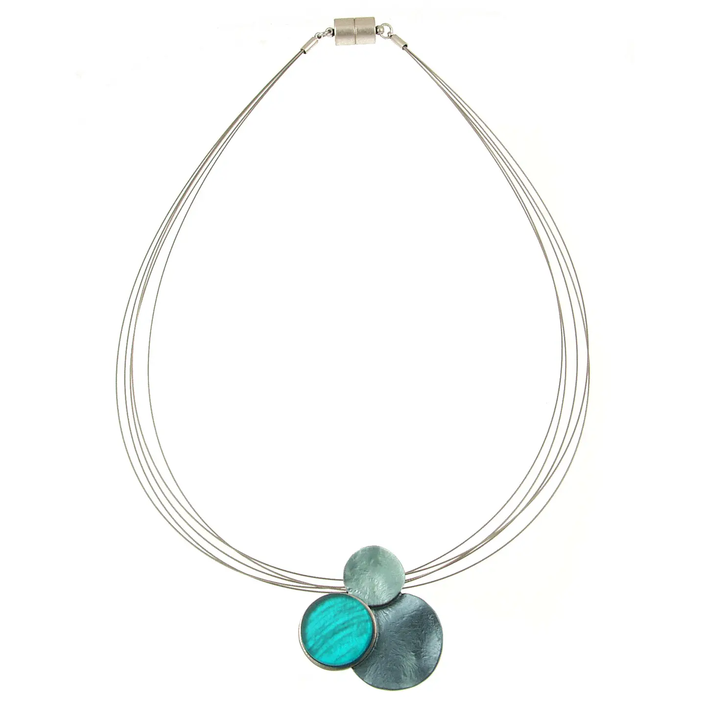 TURQUOISE THREE CIRCLES PENDANT