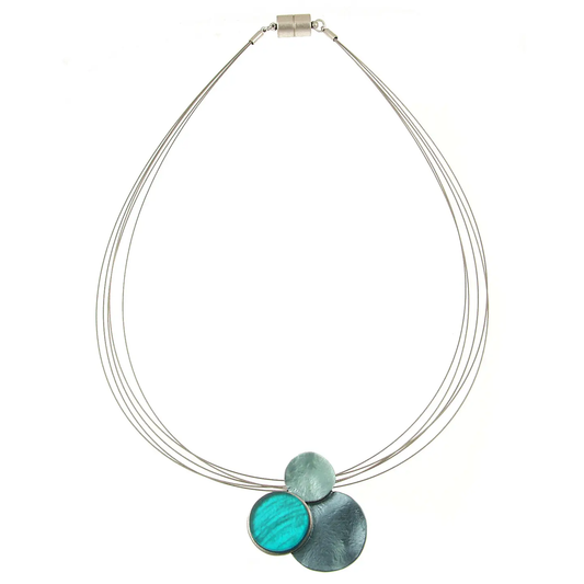 TURQUOISE THREE CIRCLES PENDANT