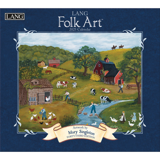 2025 FOLK ART WALL CALENDAR
