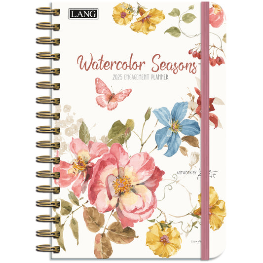 2025 WATERCOLOR SEASONS SPIRAL PLANNER