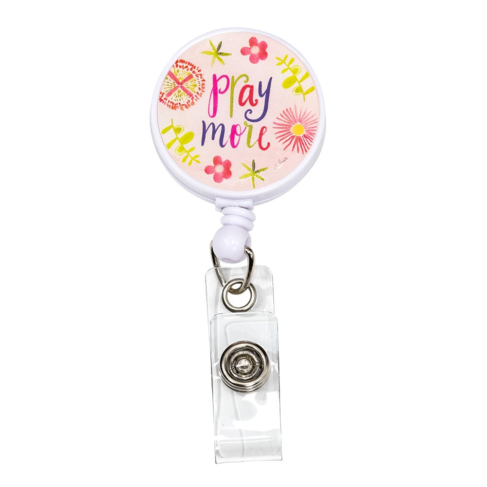 PRAY MORE BADGE REEL