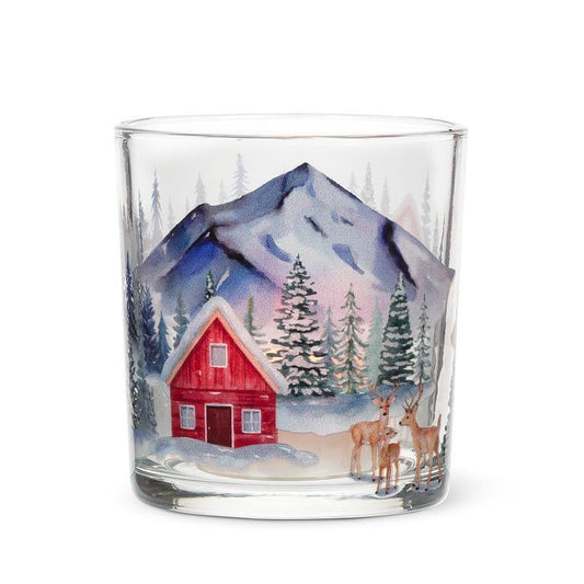 Winter Forest Candle Holder
