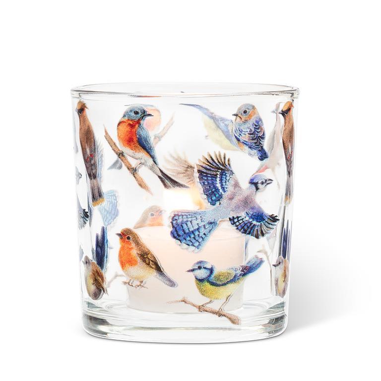 Colorful Birds Votive Holder