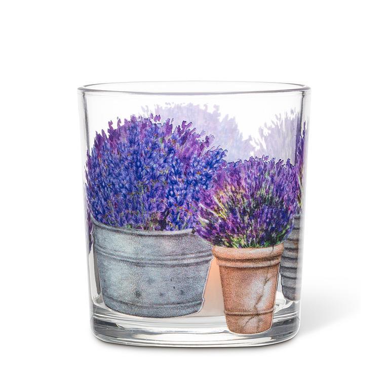 Baskets of Lavender Votive Holder