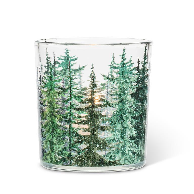 Pine Trees Votive Holder