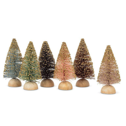 MINI BRUSHTREE WITH GLITTER