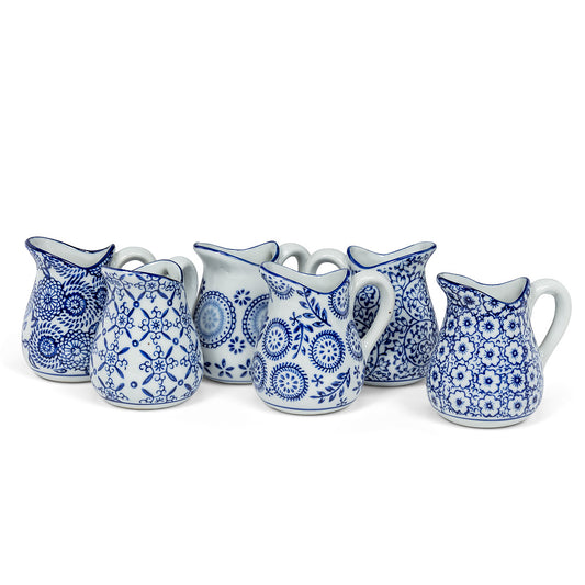 3.5" INDIGO HANDLED JUG