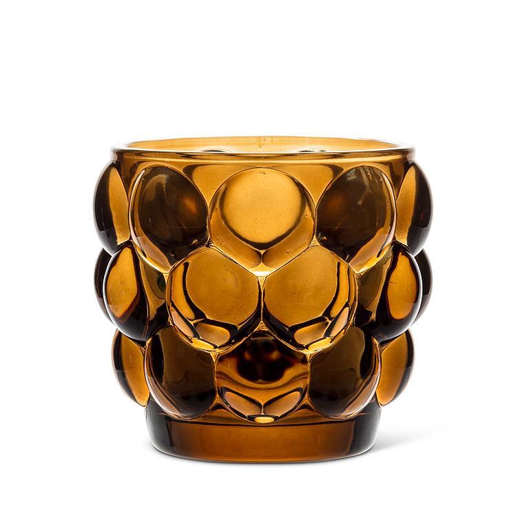 Brown Bubble Candle Holder