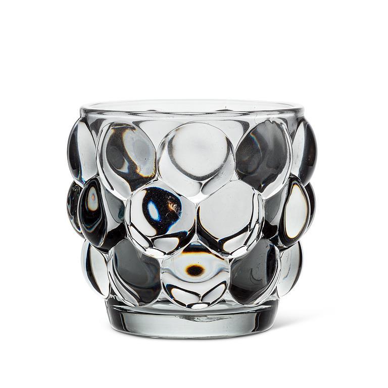Smoke Grey Bubble Candle Holder