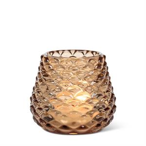 SM PINECONE AMBER TEALIGHT HOLDER
