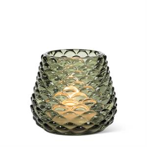 SM PINECONE GREEN TEALIGHT HOLDER