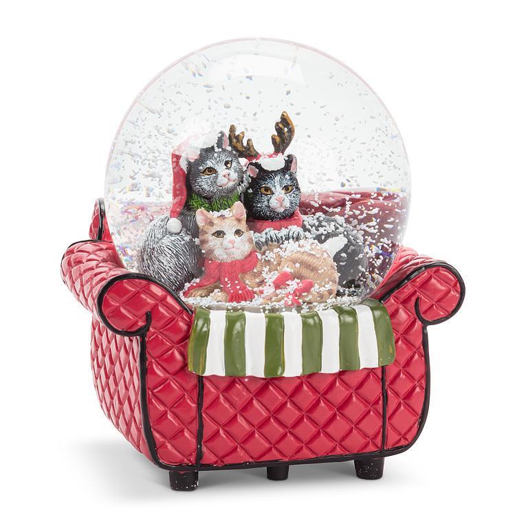 CATS IN CHAIR SNOWGLOBE