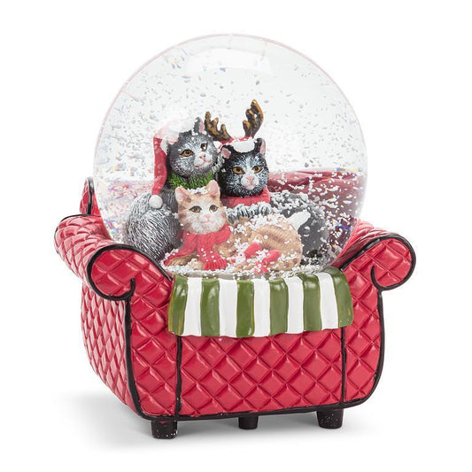 CATS IN CHAIR SNOWGLOBE