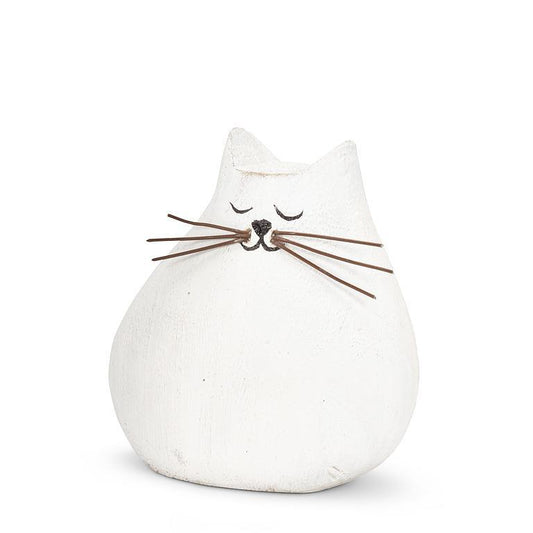 3" White Cat Figurine