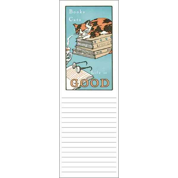 BOOKS & CATS LIST PAD