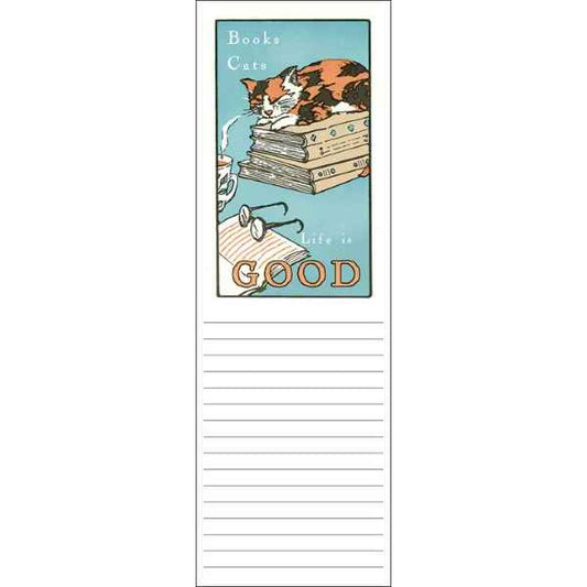 BOOKS & CATS LIST PAD