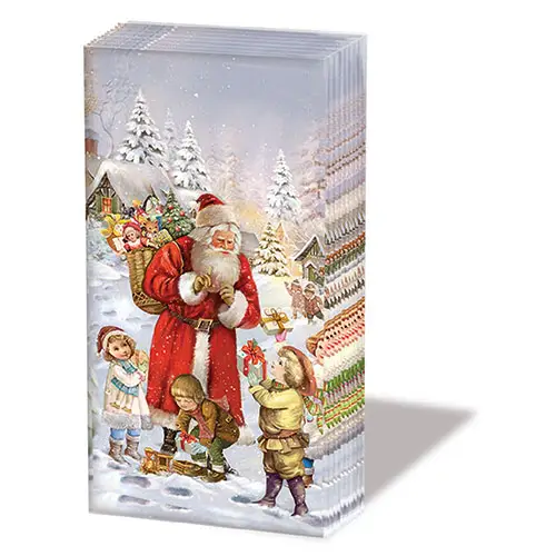 Santa brings Presents Tissues Pack of 10