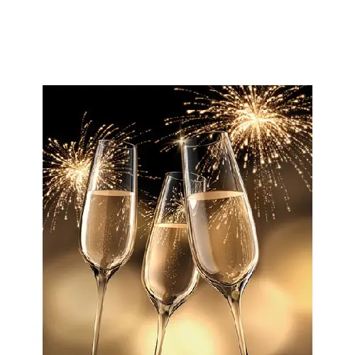 Celebration Gold Beverage Napkin