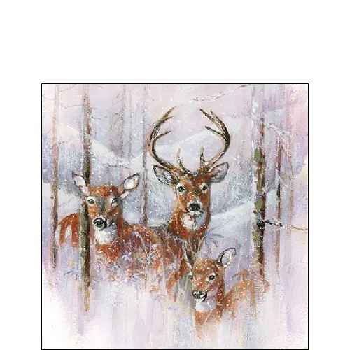 WILDERNESS STAG Beverage Napkin