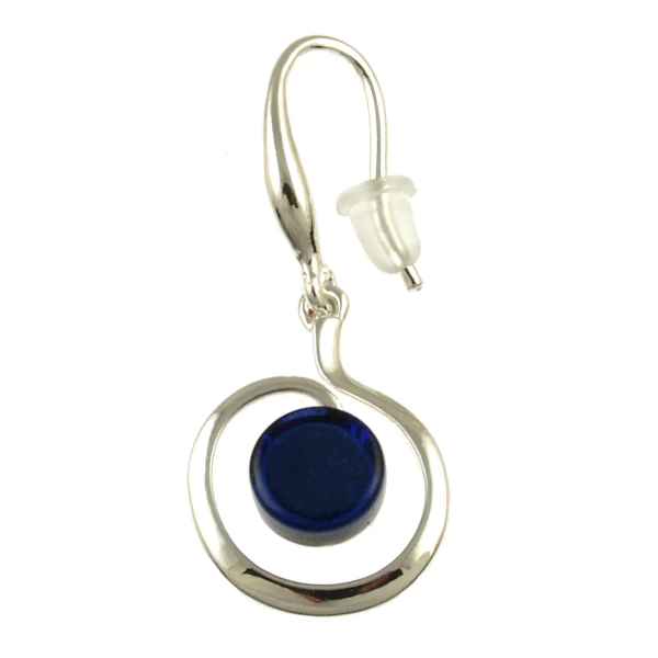 BLUE SWIRL EARRINGS