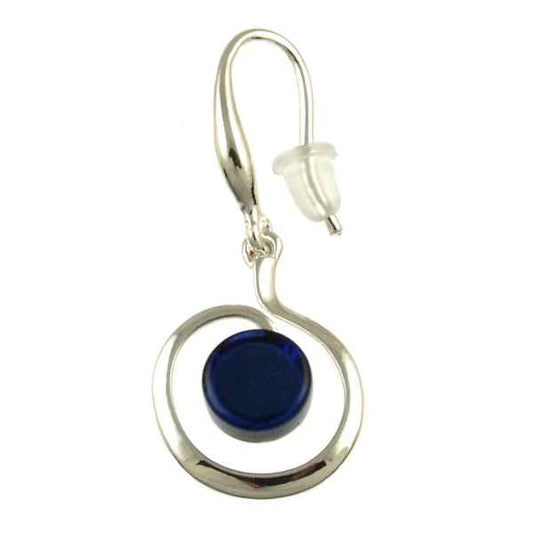 BLUE SWIRL EARRINGS