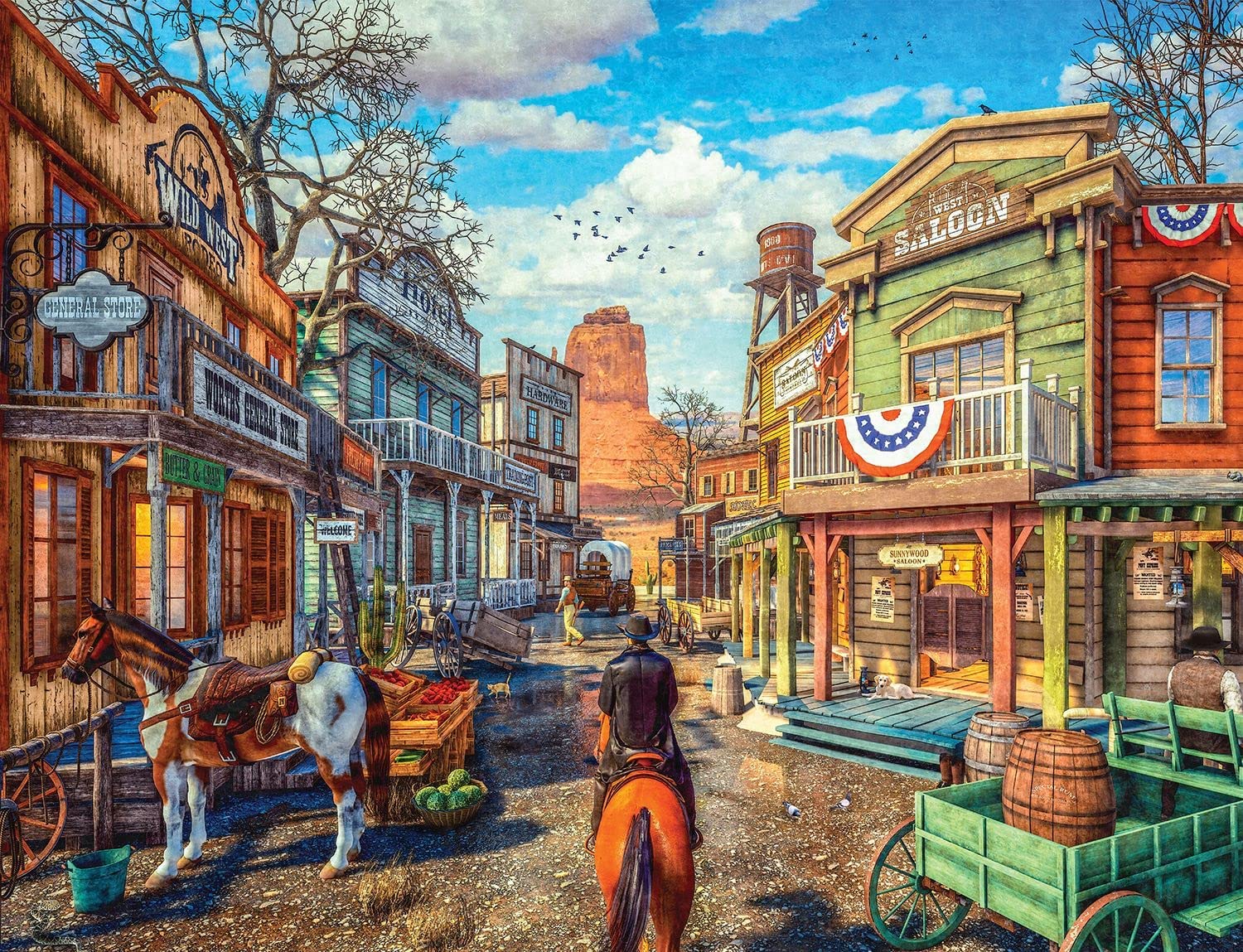 Old Western Town 500 PC Puzzle