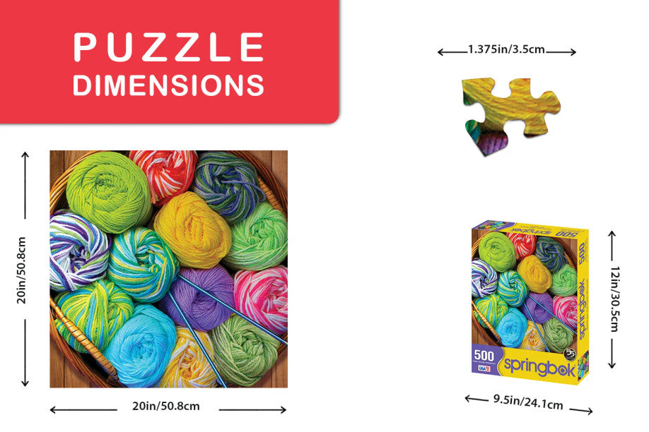 Colorful Yarn 500 PC Puzzle