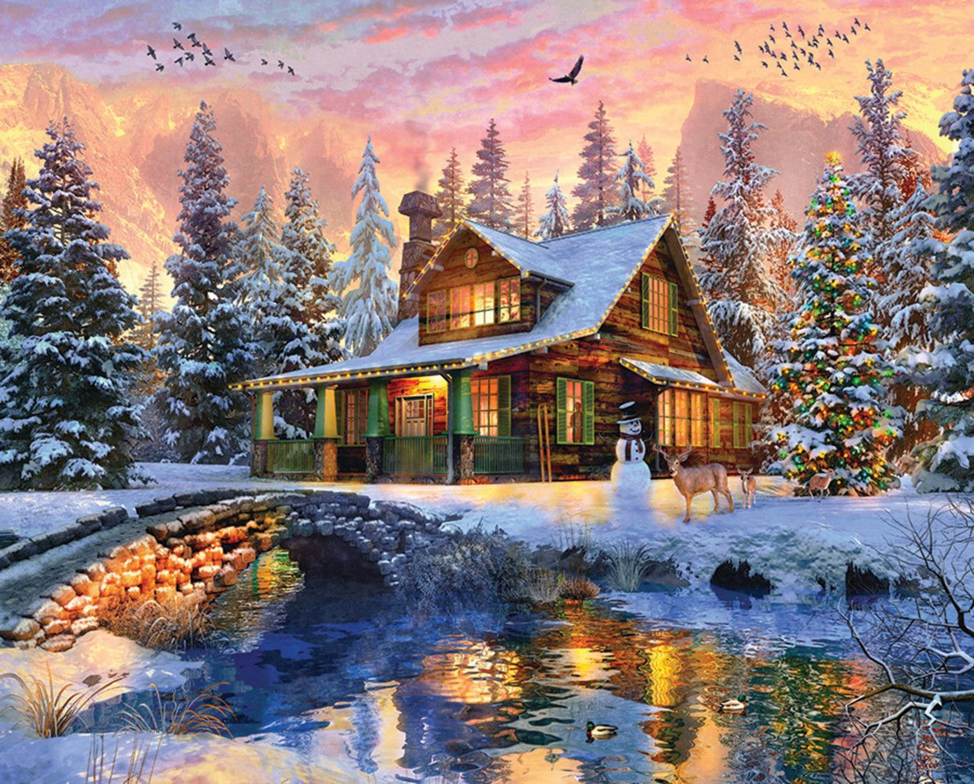 ROCKY MOUNTAIN CHRISTMAS 1000 PC Puzzle