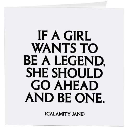 If A Girl Want To Be Card