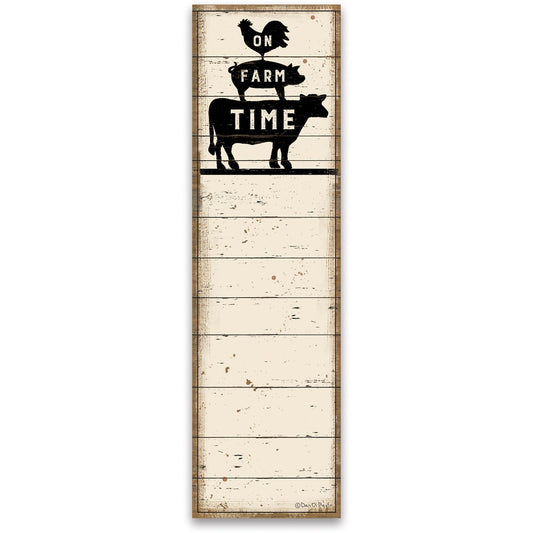 ON FARM TIME LIST PAD