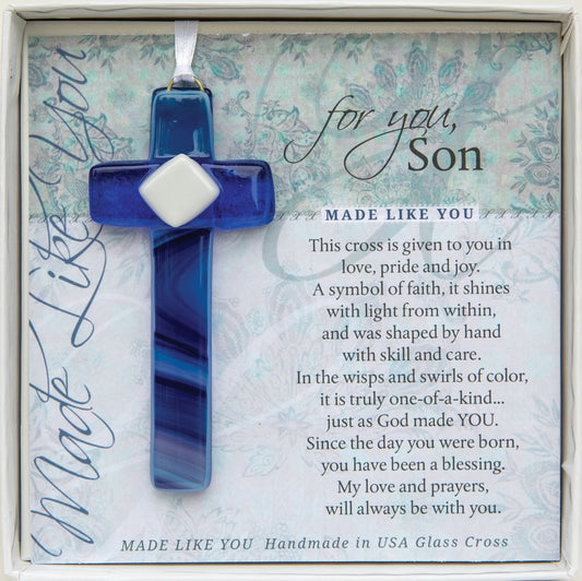 My Son Glass Cross