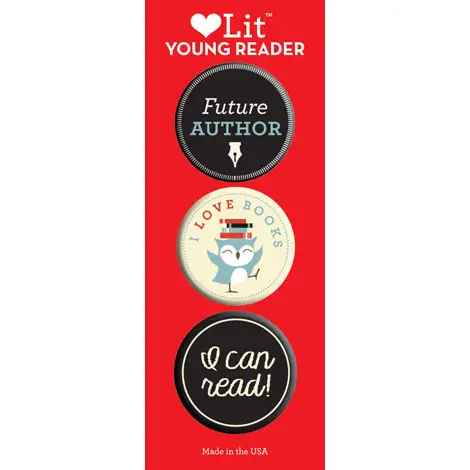 Young Reader 3 Button Pack