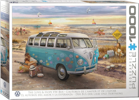 Love & Hop VW Bus 1000PC Puzzle