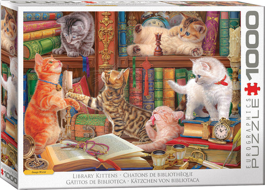 Library Kittens 1000PC Puzzle
